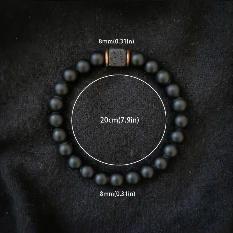 men's stone bracelet