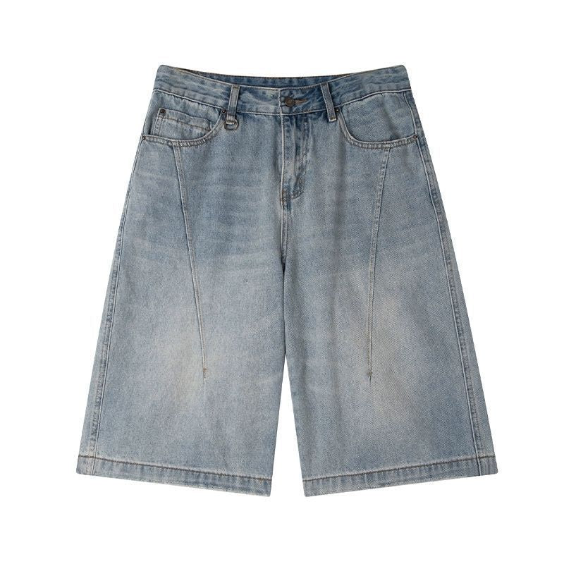 Men's Washed Denim Shorts