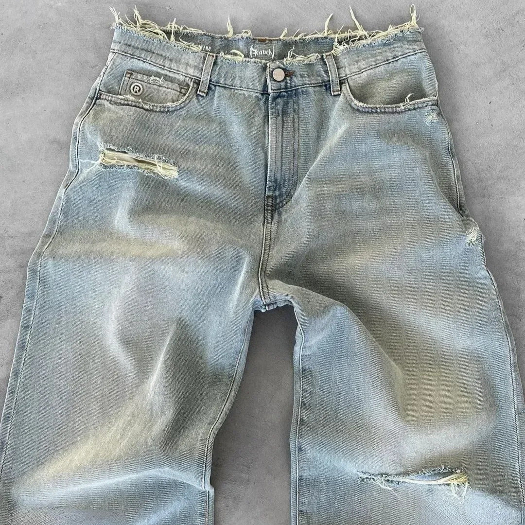 Men's Distressed Jeans