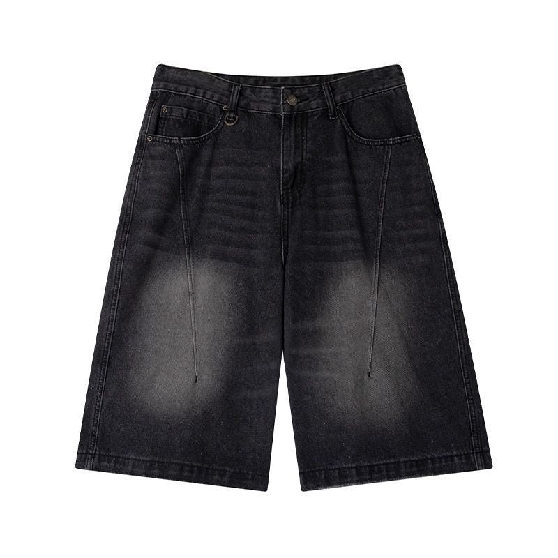 Men's Washed Denim Shorts
