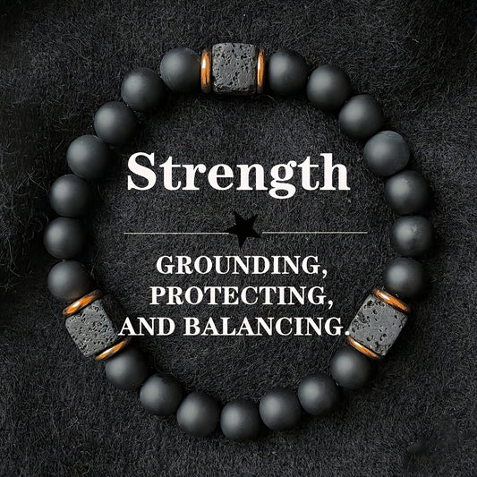 men's stone bracelet